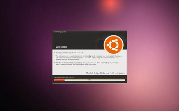 Ubuntu 설치 진행 모습